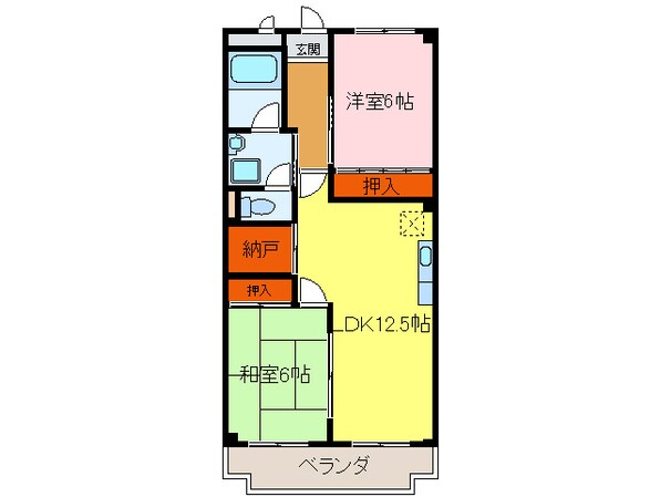 アーバニティー　幸の物件間取画像